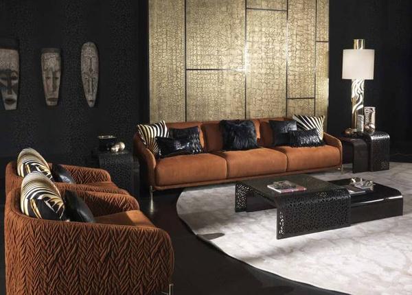 Roberto Cavalli Home Interiors Clifton Sofa