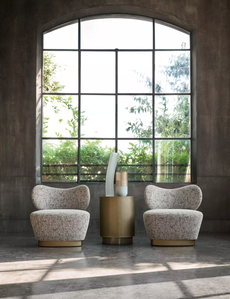 Marvila Low swivel chair by Gianfranco Ferré Home
