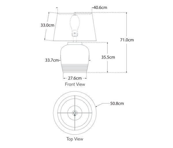 Lampa stołowa Nora Medium projektu Marie Flanigan