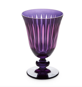 Set of four L'Objet wine glasses from the Prism collection