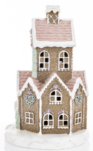 Christmas Led House a'la gingerbread - medium