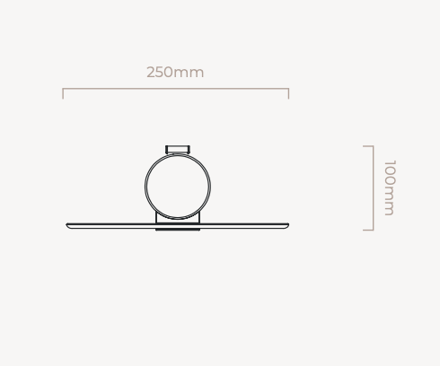 Nimbus wall lamp by CTO Lighting