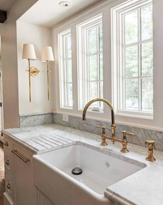 Thomas O'Brien Bryant Large Double wall lamp linen by Visual Comfort