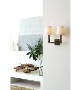 Square Tube Double wall lamp by Chapman & Myers