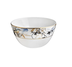 Set of six rice bowls from the Garden's Birds collection by Roberto Cavalli Home