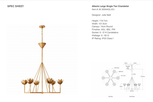 Julie Neill Alberto Large Chandelier