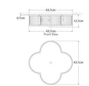 Plafon Basil 17" projektu Alexa Hampton 