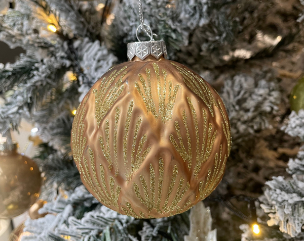 Christmas decoration - rose gold bauble