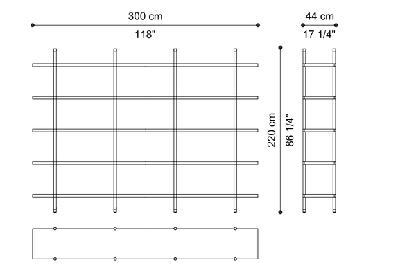Gianfranco Ferré Home bookcase, Nikko
