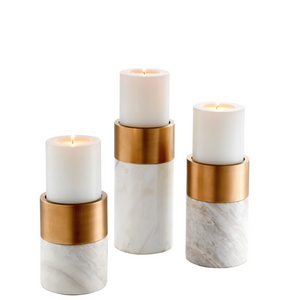 Set of three Sierra candle holders from Eichholtz