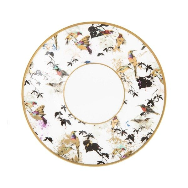 Set of six Roberto Cavalli Home coffee cups, from the Garden's Birds collection