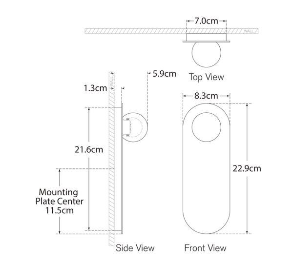 Pertica 9’ wall lamp by Kelly Wearstler Visual Comfort brand