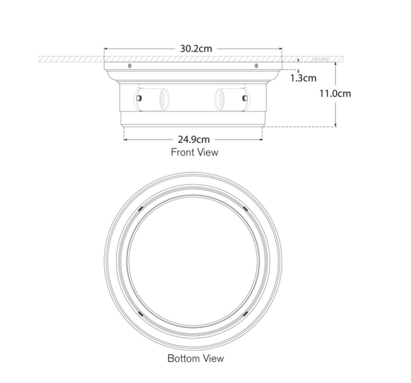Siena Small plafond by Visual Comfort