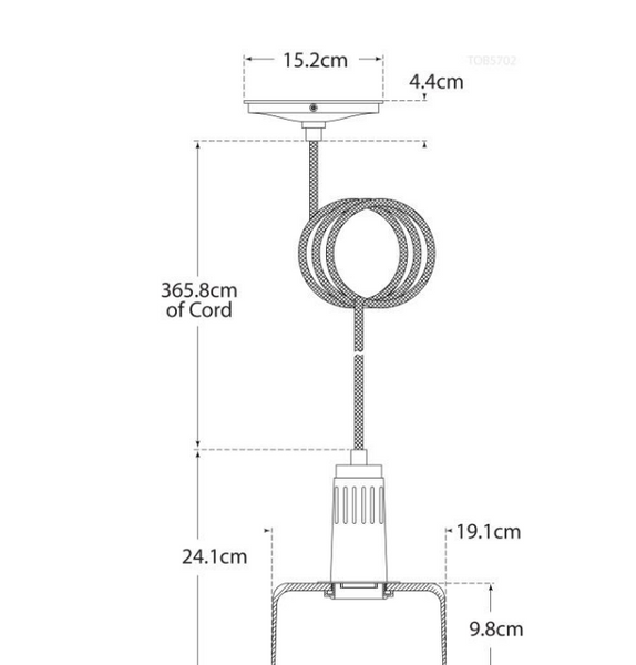 Iris Single pendant lamp by Thomas O'Brien