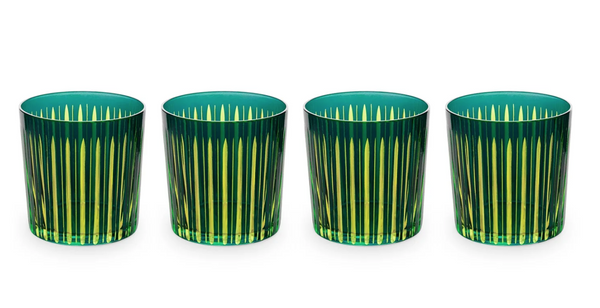 Prism Double Old Fashioned Glasses - Assorted (Set of 4)