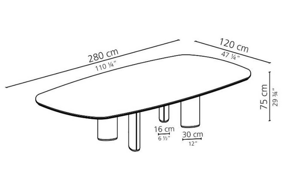 Arne 240 table by Casamilano