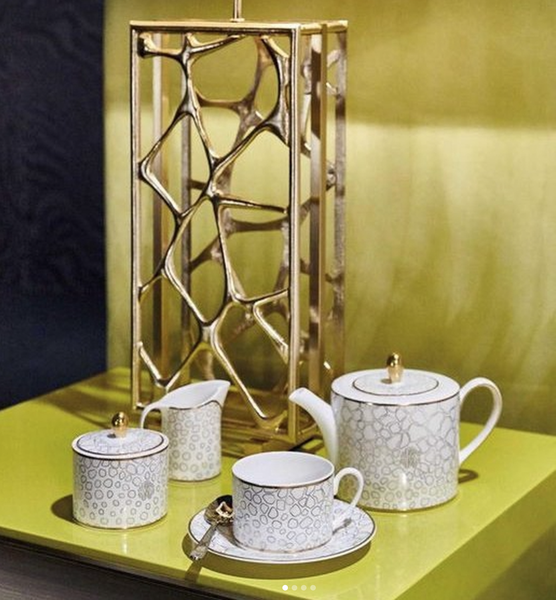 Zestaw sześciu filiżanek do herbaty Roberto Cavalli Home z kolekcji Giraffa