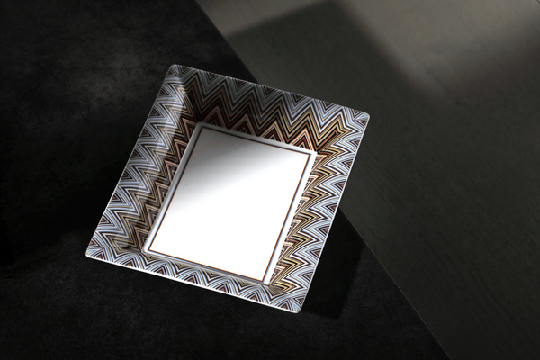Missoni Home rectangular tray, from the Zig Zag Jarris 148 collection