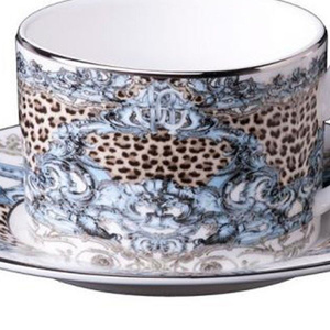 Set of six Roberto Cavalli Home tea cups, from the Palazzo Pitti collection 