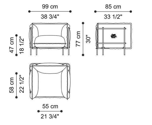 Fotel Reed marki Etro Home