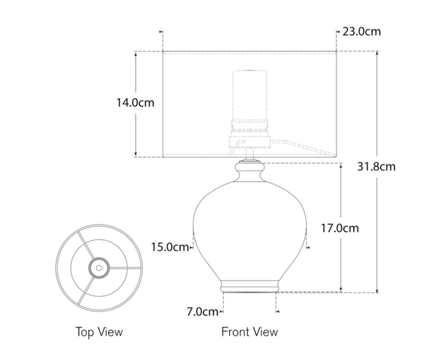 Gaios 13" wireless table lamp by Aerin