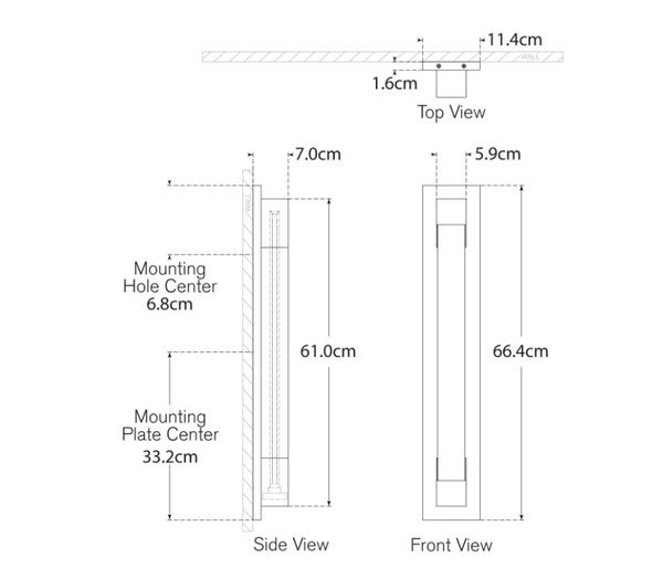 Kinkiet Covet 26" Bracketed Bath projektu Kelly Wearstler marki Visual Comfort