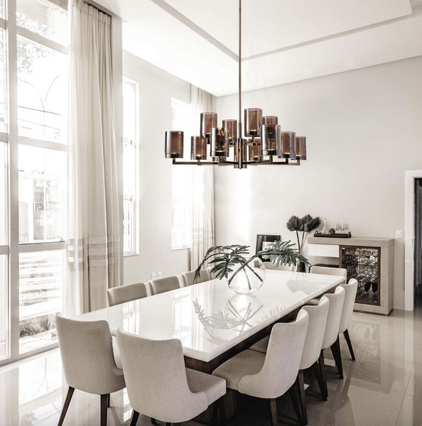 Quarzo chandelier 725/8+4 by Italamp