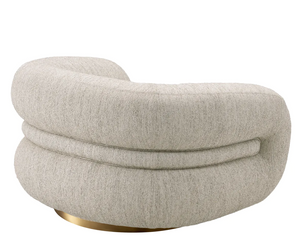Cosenza swivel armchair by Eichholtz