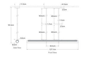 Lampa wisząca Precision Large projektu Kelly Wearstler marki Visual Comfort