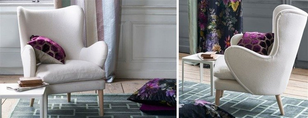 Poduszka dekoracyjna Designers Guild Shalimar Garden Amethyst