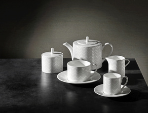 Missoni Home fruit bowl, from the Zig Zag White collection