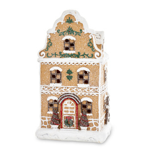 Christmas LED gingerbread-style mini house