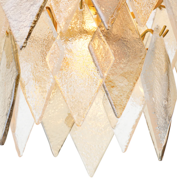 Rhombus L chandelier by Eichholtz