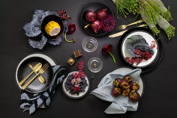 Solniczka i pieprzniczka L'Objet Han Spice Jewels Gold