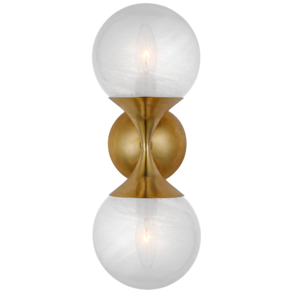 Aerin Cristol Small Double wall lamp by Visual Comfort