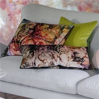 Designers Guild Fleur De Nuit Noir decorative pillow