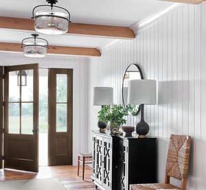 Plafon Lorford Medium Semi-Flush projektu Chapman & Myers