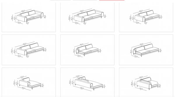 Hampton modular sofa by Casamilano