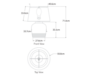 Lampa stołowa Nora Medium projektu Marie Flanigan