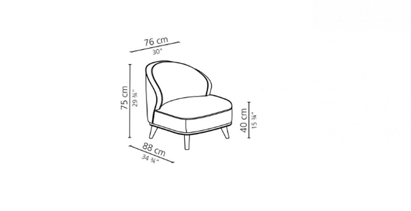 Dhora armchair by Casamilano