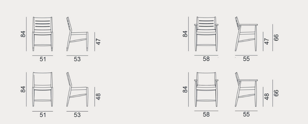 Hashi 24 chair by Gervasoni 1882