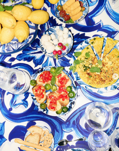 Set of two Dolce & Gabbana bread and butter plates, Blu Mediterraneo 