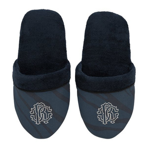 Roberto Cavalli Home Macro Zebrage Slippers (Blue)