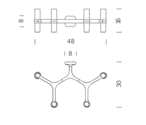 Kinkiet Crown 4 marki Nemo Lighting