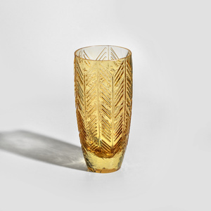 Missoni Home champagne glass, from the Zig Zag Ambra collection