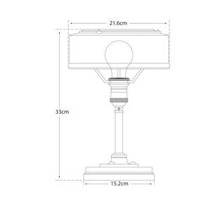 Signoret table lamp by Thomas O'Brien 