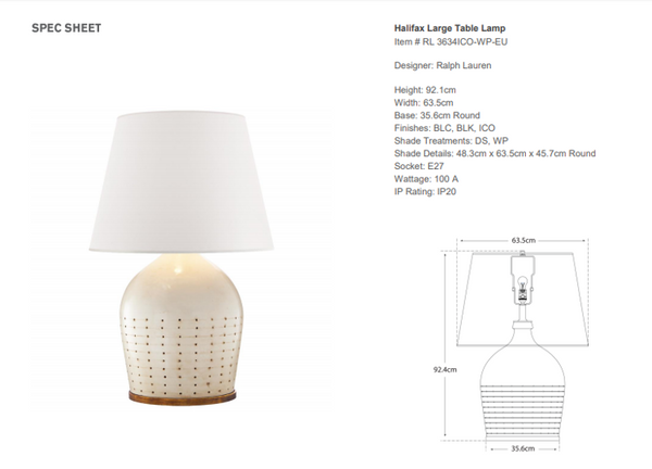 Lampa stołowa Ralph Lauren Home Halifax-large