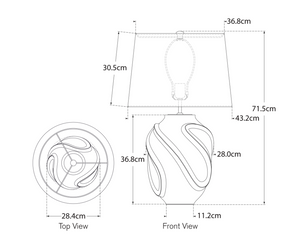 Lampa stołowa Idalia 28" projektu Aerin marki Visual Comfort
