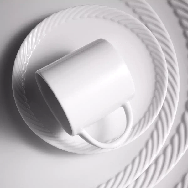 Kubek L'Objet, z kolekcji Corde (White)