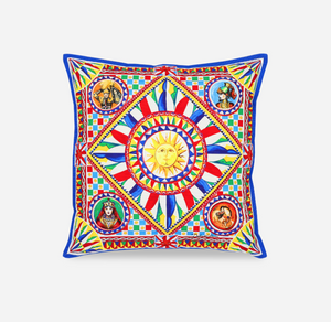 Dolce&Gabbana Carretto Siciliano linen cushion